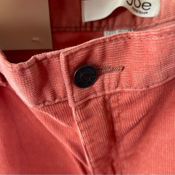 NWT Joe Fresh Salmon color Corduroy Low Rise Wide Leg Bootcut. Perfect for Fall - Picture 10 of 14